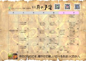 2024年11月の予定